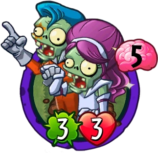 Binary Stars — Plants vs. Zombies Heroes card