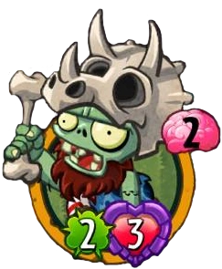 Jurassic Fossilhead — Plants vs. Zombies Heroes card