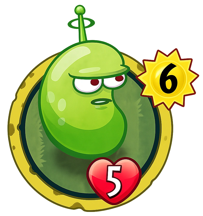 Laser Bean — Plants vs. Zombies Heroes card