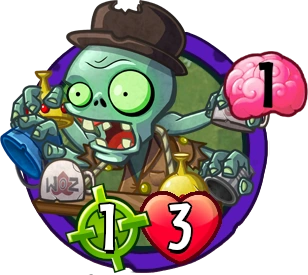 Quickdraw Con Man — Plants vs. Zombies Heroes card