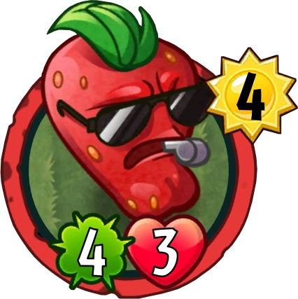 Sergeant Strongberry — Plants vs. Zombies Heroes card